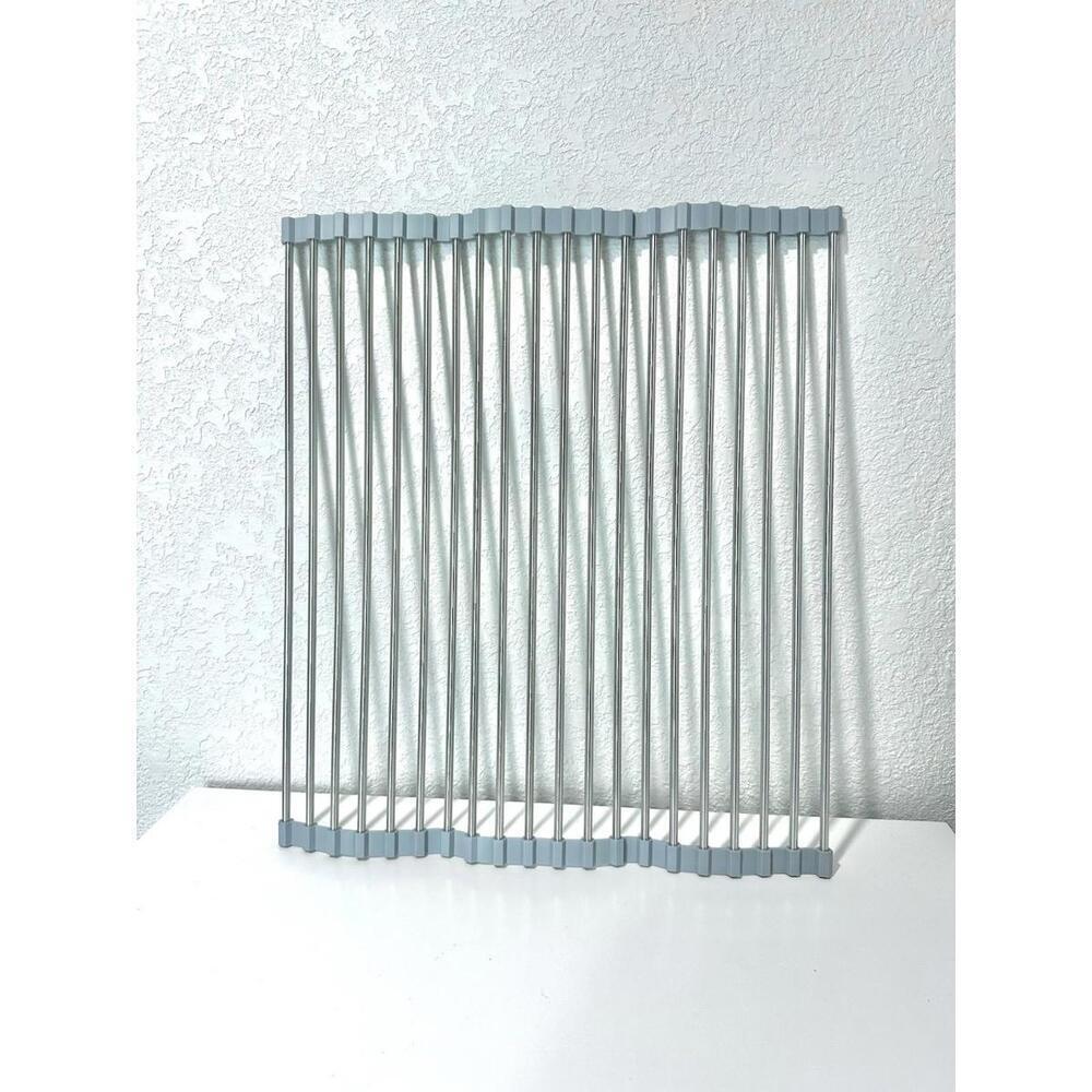 Over The Sink Roll-Up Dish Drying Rack 15 in X 17.7 in - Picture 4 of 6